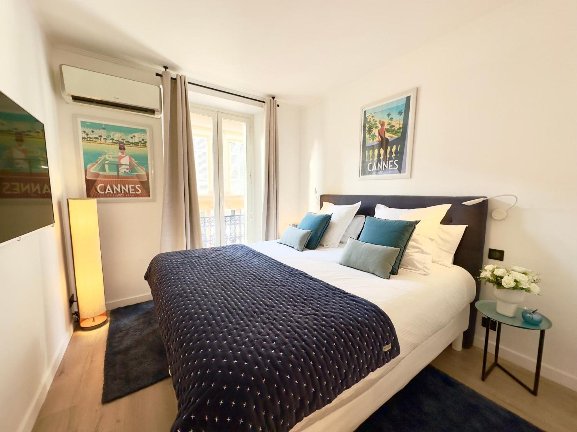 Luxueux 3 Pieces 80M2 - 2Ch - 2 Sdb - 1Mn Beach Croisette Cannes Exterior foto